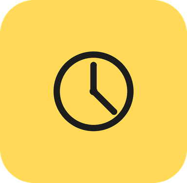 Icono de reloj que representa la falta de tiempo para implementar ideas de podcasts