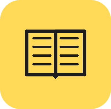 Icono de libro abierto que representa notas acumuladas que no se vuelven a leer