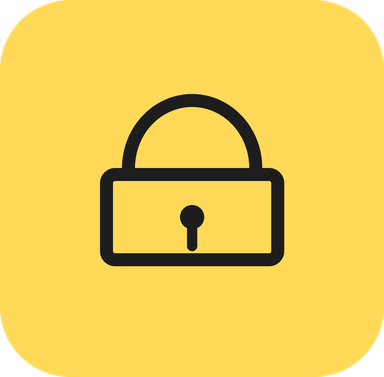 Icono de candado que representa privacidad y protección de datos